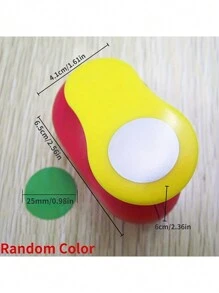 (Random Color)8/16/25/38/50mm Random Color Circle Punch DIY Embossing Punches Scrapbooking Machine Paper Cutting Hole Punch Rounder Cutter