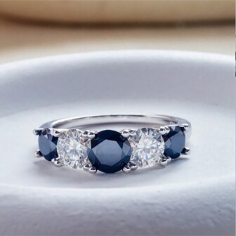 1 pezzo Elegante anello con moissanite di moda, totale 3.6 carati, colore D VVS, taglio eccellente, in argento sterling 925, con certificato GIA, lussuoso regalo di matrimonio/fidanzamento/compleanno per fidanzata/moglie/sposa, con scatola per gioielli inclusa