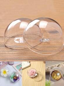 10pcs Transparent Fillable Ornament Balls, 3 Assorted Sizes, Plastic Acrylic Craft Balls For DIY Party Decorations - Clear - View 4