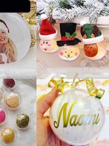 10pcs Transparent Fillable Ornament Balls, 3 Assorted Sizes, Plastic Acrylic Craft Balls For DIY Party Decorations - Clear - View 8