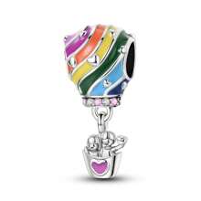 1pc Silver Color I Love Traveling Plane Tower Camera Passport Hot Air Balloon Pendent Charm Fit Bracelet Necklace Beads For DIY Jewelry Making Keepsake Gift For Girl Friend
