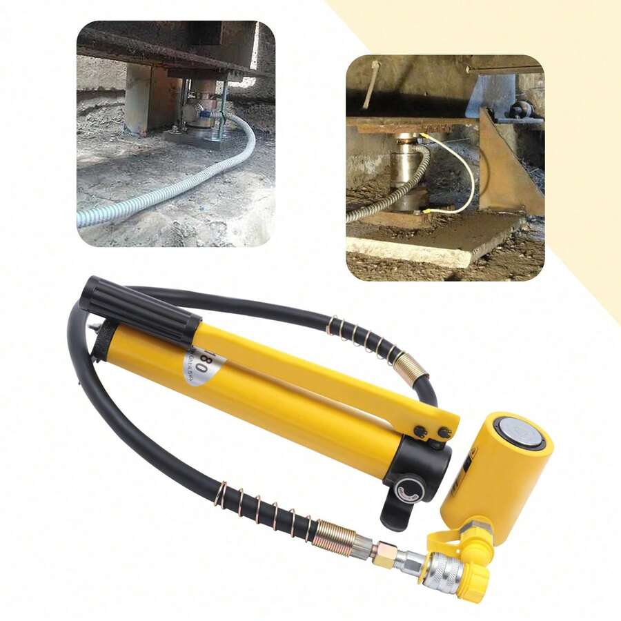 10 Ton Hydraulic Porta Power Jack Air Pump Lift Ram Body Frame Repair