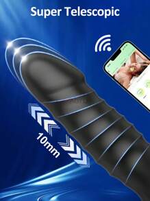 Thrusting Dildo Anal Plug Vibrator With App Control Sex Toy For Men Women, Prostate Massager With 9 Thrusting & Vibrating Modes, Thrusting Vibrator Anal Vibrator Butt Stimulator Plug For Male Female Sex Products