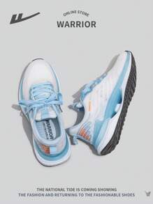 WARRIOR Ladies' Fashionable Outdoor Comfortable Running Shoes, 2024 New Spring Autumn Breathable Casual Lace-Up Soft Bottom Non-Slip Sneakers