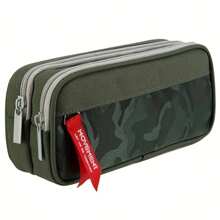 1pc Multi-Layer Large Capacity Simple Style Camouflage Pencil Case - Camouflage Pencil Case - View 9