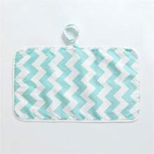 1pc Portable Diaper Changing Pad Waterproof Foldable Baby Changing Mat Travel Diaper Change Mat Lightweight Changing Pads(Random Pattern Position) Baby Shower Family Decorations Gifts - Multicolor - View 6