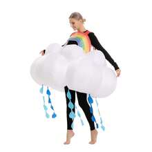 SYNCFUN Inflatable Halloween Costume Raining Rainbow Cloud Tutu Deluxe Inflatable Rainbow Costume For Adult - Multicolor - View 2