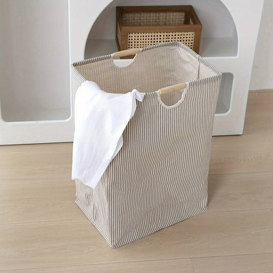 CASEGRACE 1pc Large Capacity Foldable Laundry Basket - Space-Saving Collapsible Hamper With Handles For Clothes, Towels & Toys Storage - Perfect For Bathroom, Family, Dorm, Bedroom, Laundry Room Organization And Storage Decor, Room Decorations, Decorations, Decor, Storage, Organizer Dress Pants Shoes Jeans Boots Skirt Laundry Hamper, Washing Basket Bathroom Organizer, Basket, Storage Basket, Foldable Laundry Basket