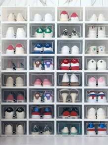 Clear Plastic Stackable Organizer, 6 Pack