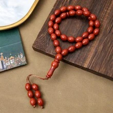 33 件念珠手链，沙特阿拉伯 Tasbih Misbaha 珠宝，用于祈祷和崇拜（仿天然石纹理） - 串珠手鍊 - 查看 8