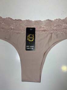 Kit 3\5 Seamless Panties With Lace On The Elastic/Normal Panties/608 - 彩色 - 查看 4