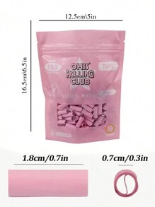 150 piezas/paquete Nuevos filtros de papel enrollados previamente, filtros de papel para cigarrillos, filtros ultrafinos de 7 mm, accesorios para fumar, regalo para fumadores, útiles escolares