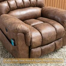 1pcs 42" Wide Oversize Power Lift Recliner Chair Multi-Angle Adjustment With Massage And Heating