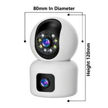3PCS 2K HD Dual-Lens Smart Cameras With 360° Pan-Tilt, Color Night Vision, Motion Detection, Baby & Pet Monitoring