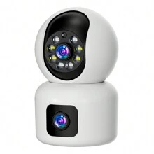 3PCS 2K HD Dual-Lens Smart Cameras With 360° Pan-Tilt, Color Night Vision, Motion Detection, Baby & Pet Monitoring