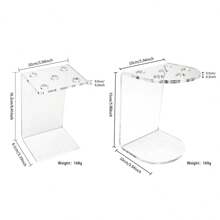 5/6 Holes Transparent Acrylic Scissor Holder Desk Organizer Rack For Hairdressing Salon, Barber Shop - Multicolor - View 6