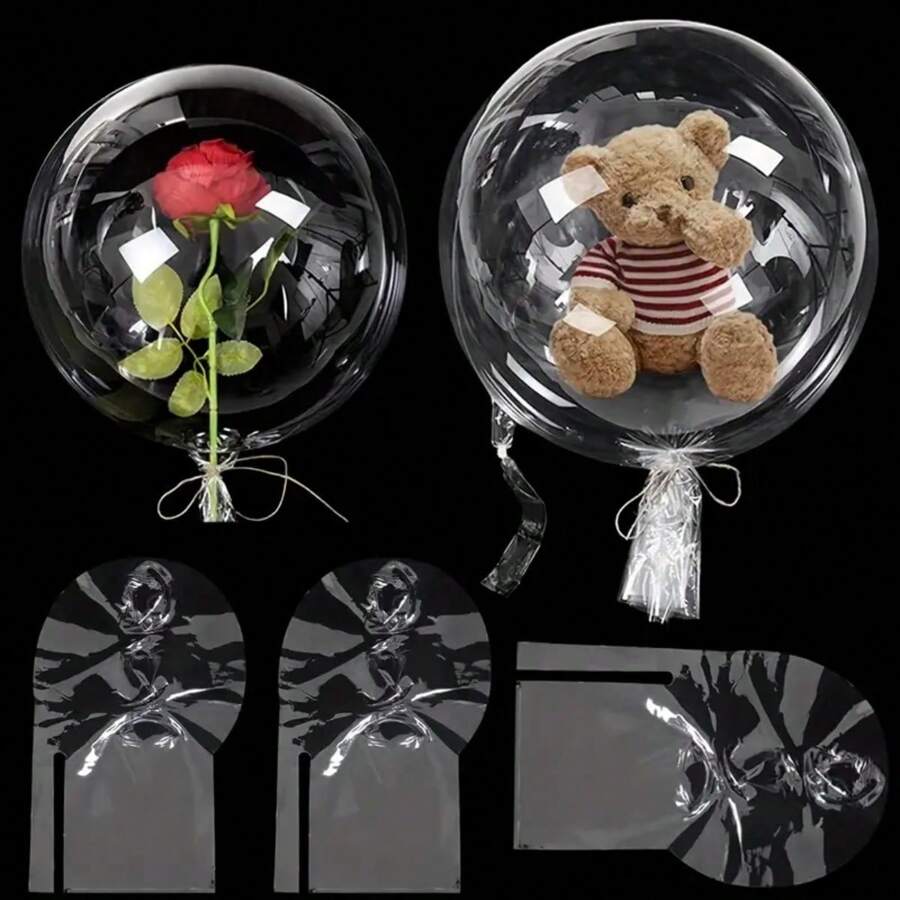 1 Bộ/1/3/5/8/16 Quả cầu bóng bay lớn không sờn 26 inch - Bóng bay trong suốt hình bầu dục dành cho đám cưới, tiệc tùng, sinh nhật - Phụ kiện trang trí phổ thông cho trẻ em từ 14 tuổi trở lên, Không cần điện, Thích hợp cho lễ kỷ niệm, sinh nhật và tụ họp,