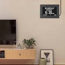 7 Inch Clock With Day And Date For Elderly Large Display Digital Clock 5 Alarm 3 Medicine Reminders Large Font Dementia Clock Alarm Clock For Seniors Day Clock White - 黑色 - 查看 7