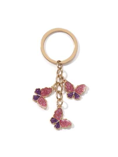 新款韓式可愛蝴蝶鑰匙扣