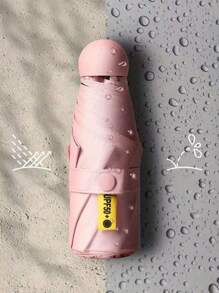 胶囊遮阳伞 女款防晒防紫外线遮阳伞 雨伞二合一迷你五折超轻便携，适合学校、办公室、家庭、旅行、春夏必备、伴娘礼物、房间、卧室装饰、海滩、旅行、男女通用、度假、可爱小物 - 預設 - 查看 5