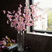 1 pieza Ramas artificiales de flores de cerezo - Perfectas para añadir un toque de elegancia a tu decoración - Ideal para arreglos de jarrones, ocasiones de celebración, oficinas, dormitorios y decoración del hogar interior, trayendo las vibraciones de primavera y verano durante todo el año - Multicolor - Ver 5
