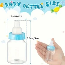 12 Chai Kẹo - Quà Tặng Tiệc Tắm Em Bé Bằng Nhựa, Hộp Đựng Hình Chai Sữa Mini Đựng Kẹo, Đồ Ăn Nhẹ Và Quà Tặng Trang Trí Tiệc Tắm Em Bé Cho Gia Đình - Nhiều màu - Xem 4