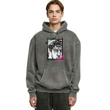 Vintage Destroied Stone Sweatshirt With Hood And Pocket For Men's Casual Style - White - View 1