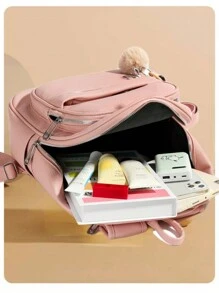 Wilson Bag Large Capacity Versatile And Stylish Backpack - Màu be - Xem 4