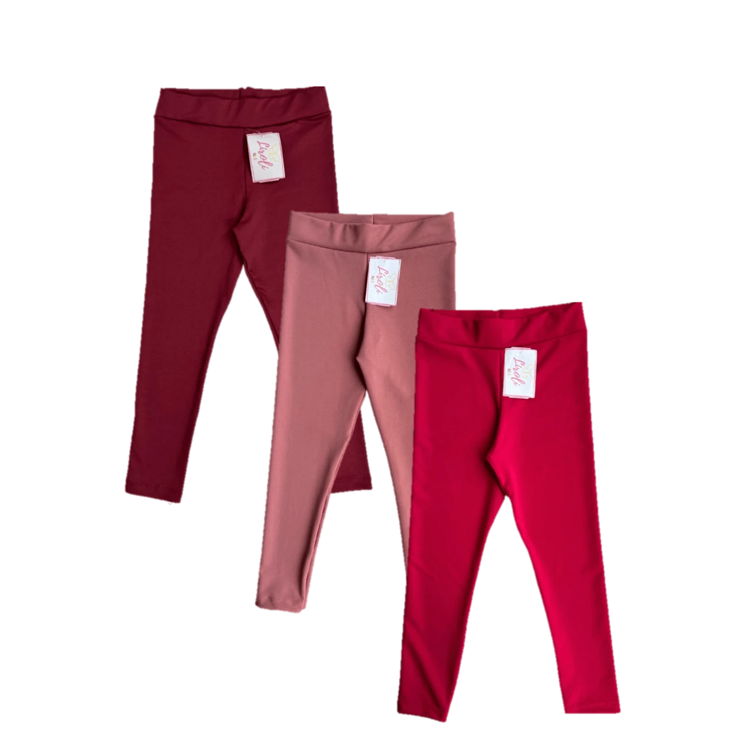 Kit 3 Suplex Legging Pants For Children, Youth, Girls, Sizes 1 To 16 - Màu Tím - Xem 1