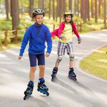 Adjustable Inline Skates For Kids, Boys Blades Skate Girls With Light Up Wheels - Violet - View 3