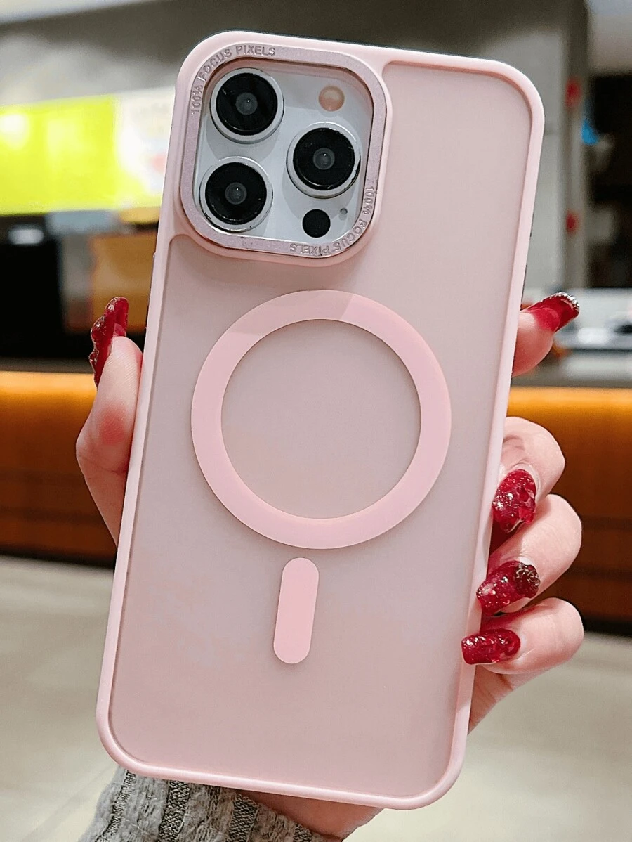 Magsafe Matte Case Cover Compatible With IPhone 11 12 13 14 15 Pro Max - Rusty Rose - View 1