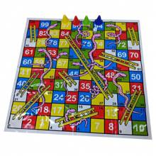 1pc Snake And Ladder Board Game, Classic And Fun Family Game, Birthday Gift, Holiday Gift - Grey - View 1