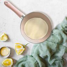 6.5 Inch Pink Aluminum Non-Stick Mini Frying Pan With Silicone Handle, Suitable For Gas Stoves Seafood Boil - Pink - View 8