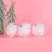 3 件防碎白色花瓣圣诞球，8 厘米圣诞树节日装饰，适用于圣诞派对、万圣节、节日、家庭、派对、礼物、窗户、卧室、圣诞装饰、圣诞快乐、新年快乐 - 彩色 - 查看 14