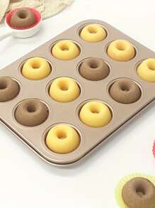 1pc Mini Donut Mold, Small Cake Mold, Cartoon Madeleine Mold,Muffin Mold, Household Baking Pan, Kitchen Accessories, Baking ToolsDly Supplies