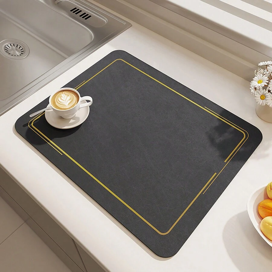 Silicone Dish Drying Mat For Kitchen, Waterproof Trivet For Hot Pots & Pans, Heat Resistant Table Mat, Non-Slip Pad - Multicolor - View 1