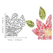 2024 New Christmas Halloween Creative Metal Cutting Mold DIY Scrapbook Card Making Fun 3D Christmas Tree Text Gift Box Snowman Template - Silver - View 22