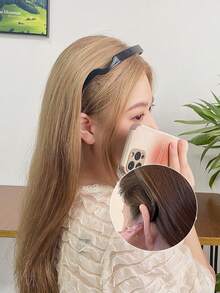 2 chiếc băng đô vuông, băng đô kính mát vuông cổ điển cho nữ, phụ kiện tóc thời trang đỉnh đầu - Nhiều màu - Xem 8