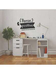 Decorative Wall Sticker Decal Think Positive - Nhiều màu - Xem 1