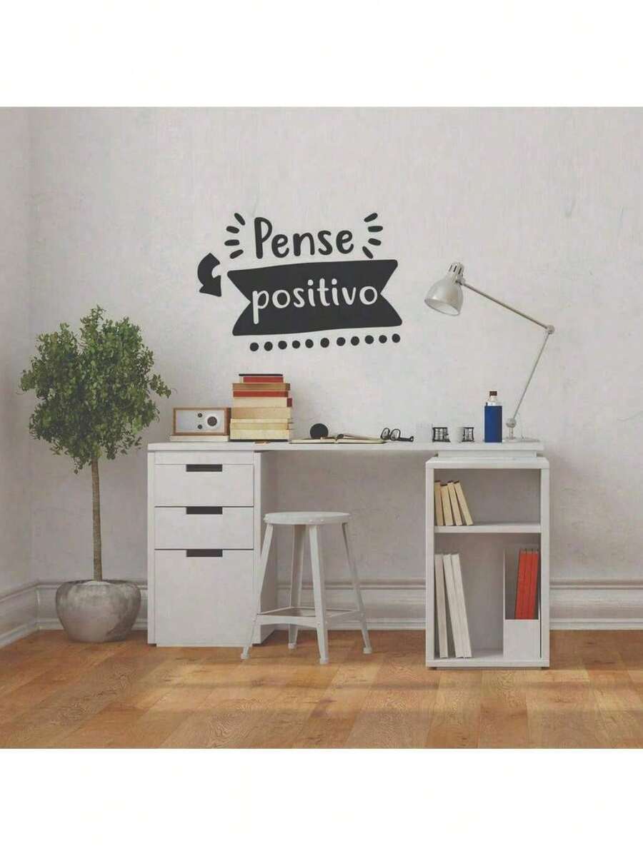 Decorative Wall Sticker Decal Think Positive - Nhiều màu - Xem 1