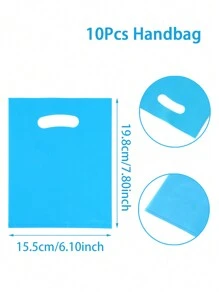 10pcs Minimalist Multi-Color Small Gift Bags, Suitable For Wedding, Birthday Party, Family Holidays Decoration, Thank You Gift Bags, Multipurpose Convenient Gift Packaging Items, Birthday Party Decor, Party Table Decor Pouches, Shopping Small Gift Packaging Bags, Birthday Kitchen Packaging Items, Birthday Decoration, Party Filler Bags - Multicolor - View 20