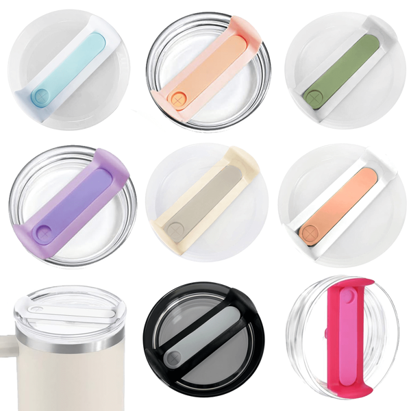 40oz Tumbler Lid For Leak-Proof And Anti-Splash Tumbler Covers, Replacement Lid For Cup Accessory, Transparent Leak-Proof Tumbler Cover For Cup Accessories, Replacement Lids Fit For Travel Tumbler 40 OZ, Various Colours Best Gifts