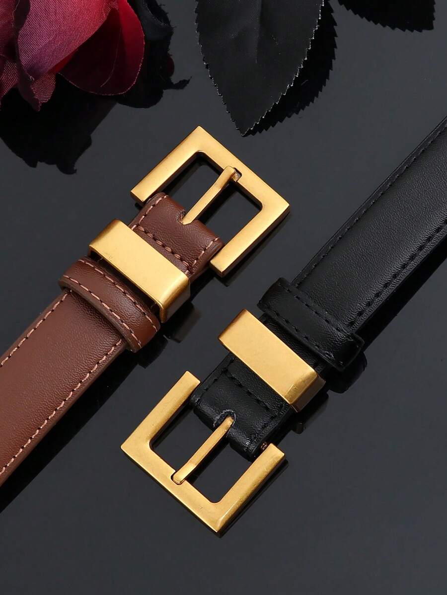 caivektine 1 条新款休闲皮带，4 种颜色可选，高品质复古风格女式腰带，简约设计，适合牛仔裤情人节夏季、学校秋季、秋季、万圣节