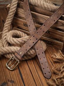 1pc Men's PU Leather Belt, Suitable For Casual And Business, Gifting Summer, School Fall, Autumn, Halloween Autumn-Winter Accessories,Suitable For Teens, Youth,Men,Casual, Outdoor, Athletic, Vacation, Graduation Gifts, Birthday, Daily Wear - Pin Buckle Belt - View 21