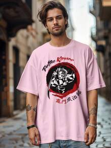 T-Shirt Anime Dem Slayer KamadoTanjiro Ref 4143 FLUXO FX - Màu Hồng baby - Xem 6