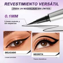 Sace Lady Liquid Eyeliner Waterproof Nib - 黑色 - 查看 4