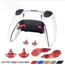 4 piezas / 5 colores de teclas metálicas posteriores para controlador TOPWOLF Original PS 5-Edge, compatible con el gamepad PS 5 Edgeelite - Juego de paletas - Ver 1