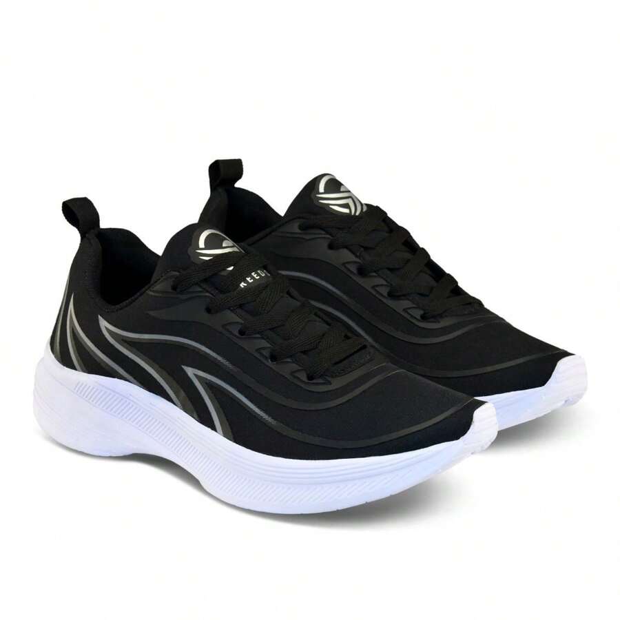 Men's Gym Sports Walking Shoes Super Light And Soft Premium Line - màu đen - Xem 1