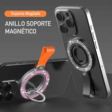 M3 Ring Metal Cell Phone Holder Compatible With Mags Afe - Black - View 3
