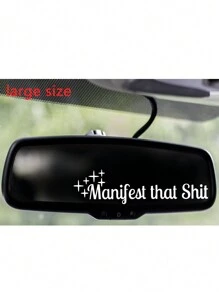 RandySticker 后视镜贴花、表明、趣味贴花、心理健康、窗户贴花、汽车贴花、车辆贴花、积极肯定、贴纸、墙贴花、家居装饰乙烯基贴花、春季装饰品让您的家焕然一新、拉玛装饰贴纸礼物生日毕业 - 白色 - 查看 10